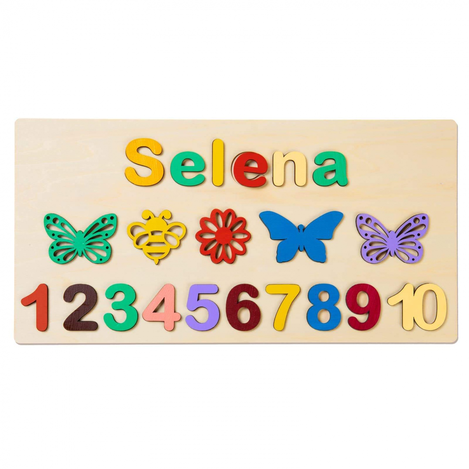 WANHUA custom personalised wooden name puzzle wooden kids jigsaw puzzles