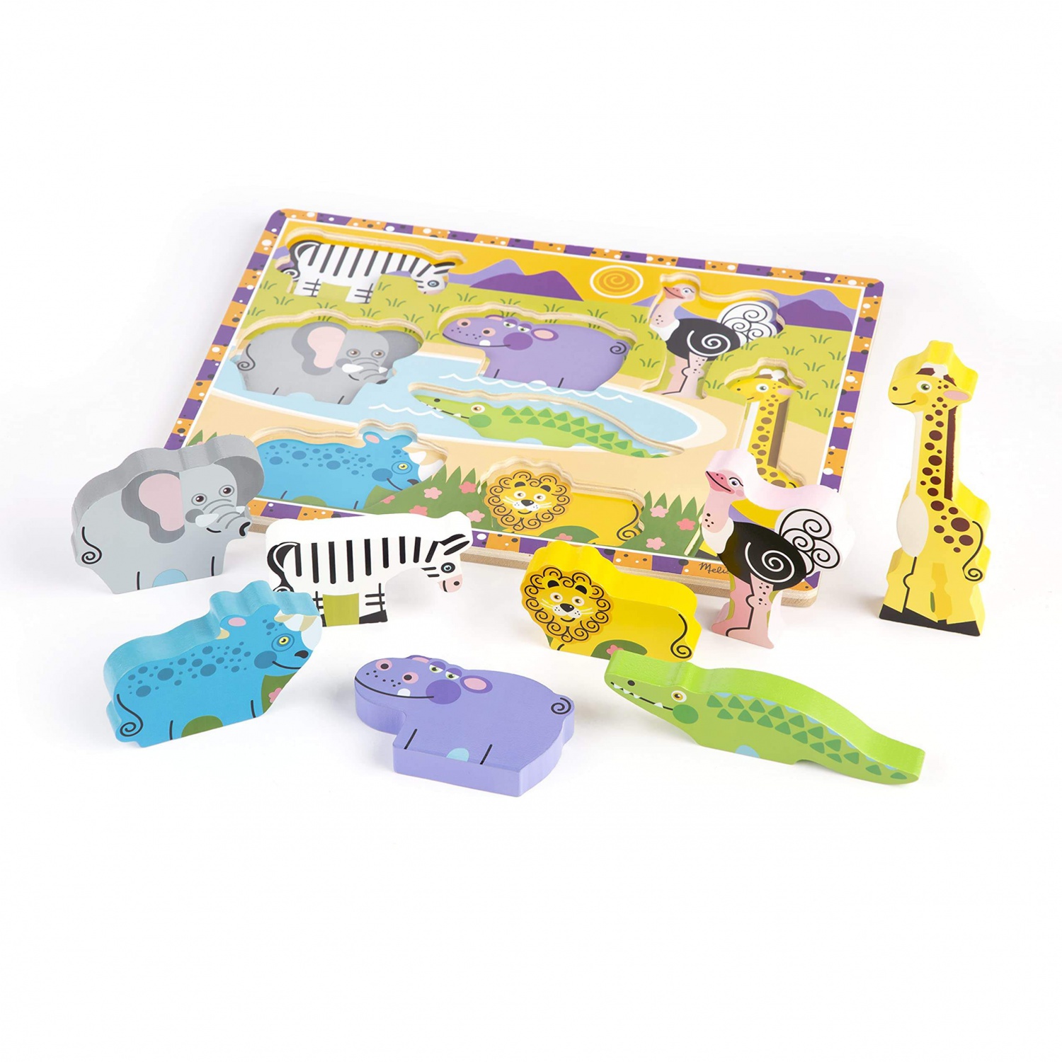 WANHUA custom toddlers peg abc wooden block puzzle