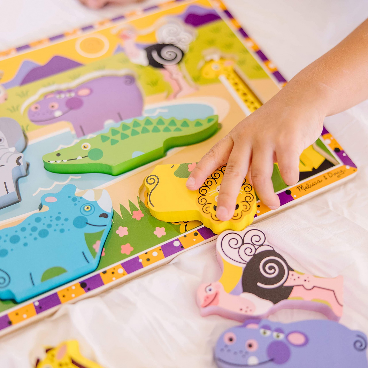 WANHUA custom toddlers peg abc wooden block puzzle