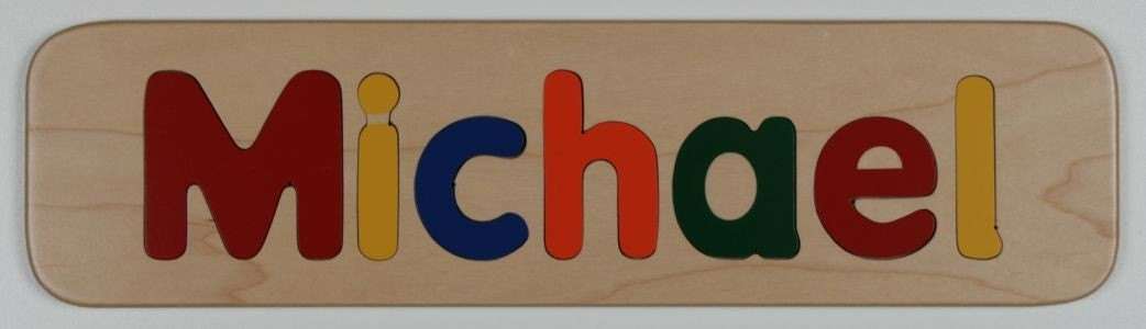 WANHUA custom wooden baby name puzzle personalized wooden name puzzles for toddlers