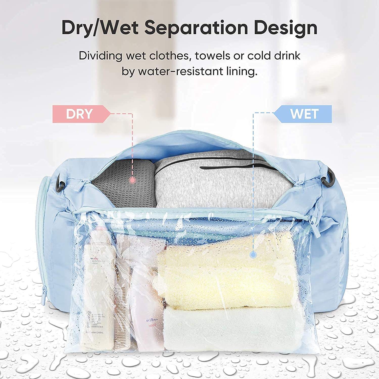Women travelling green travel bags with high quality girls duffel custom bag large travel bags for women carry on shoulder