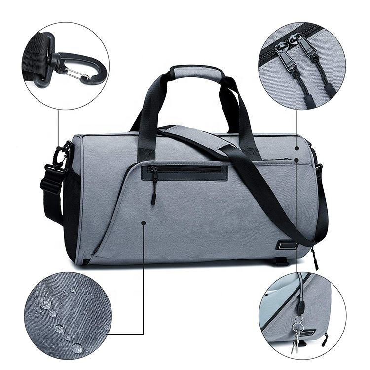 Carry-on Sports Gym Duffel Bag Custom Large Travel Luggage Duffle Tote Bag with Shoe Compartment