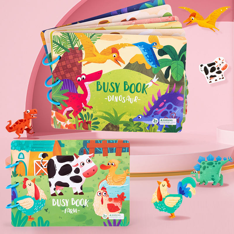 Wanhua Cpc High Quality Autism Preschool Toddler Quiet Book Montessori Felt Busy Book For Kids