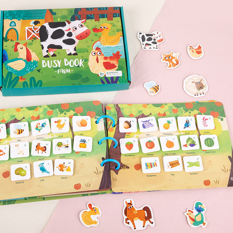 Wanhua Cpc High Quality Autism Preschool Toddler Quiet Book Montessori Felt Busy Book For Kids