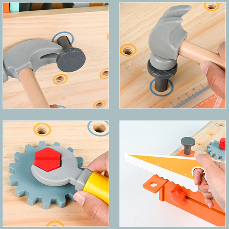 Wooden Tool Set For Kids 2 3 4 5 Year Old Educational Stem Toys Toddler Montessori Toys For 2 Year Old Construction Preschool