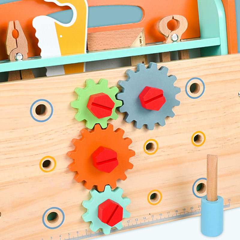 Wooden Tool Set For Kids 2 3 4 5 Year Old Educational Stem Toys Toddler Montessori Toys For 2 Year Old Construction Preschool