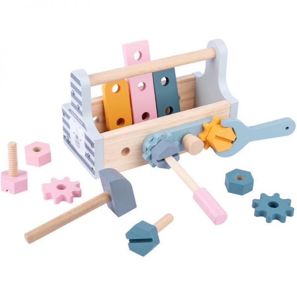Wooden Toolbox Kit Montessori Toys Potable Hands-on Training Wooden Toy For Kids And Accessory Set Fix It Kid