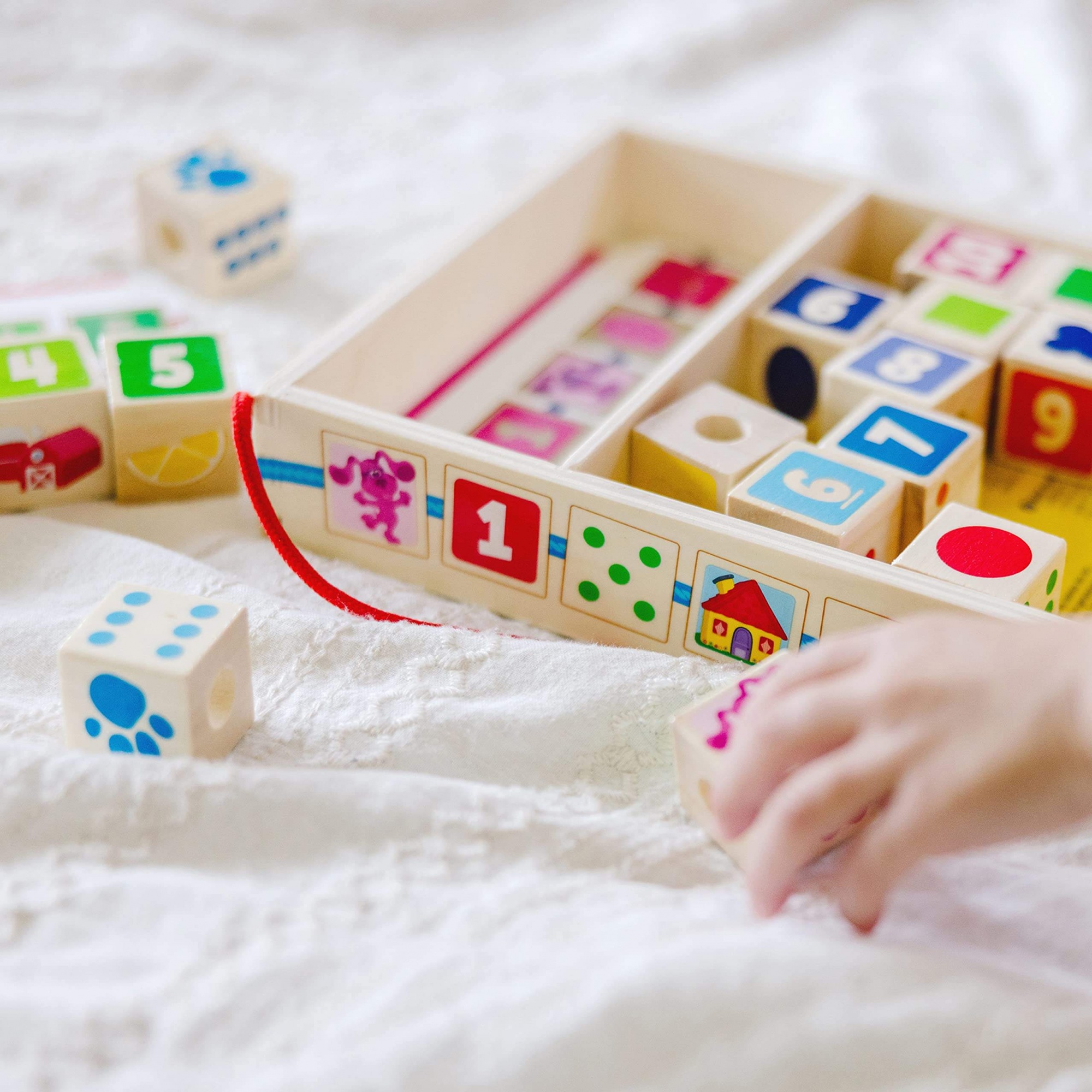 WANHUA Wooden Toys Table Math Blue's Clues Toys For Toddlers Fine Motor Skills Toys For Kids Ages 3+