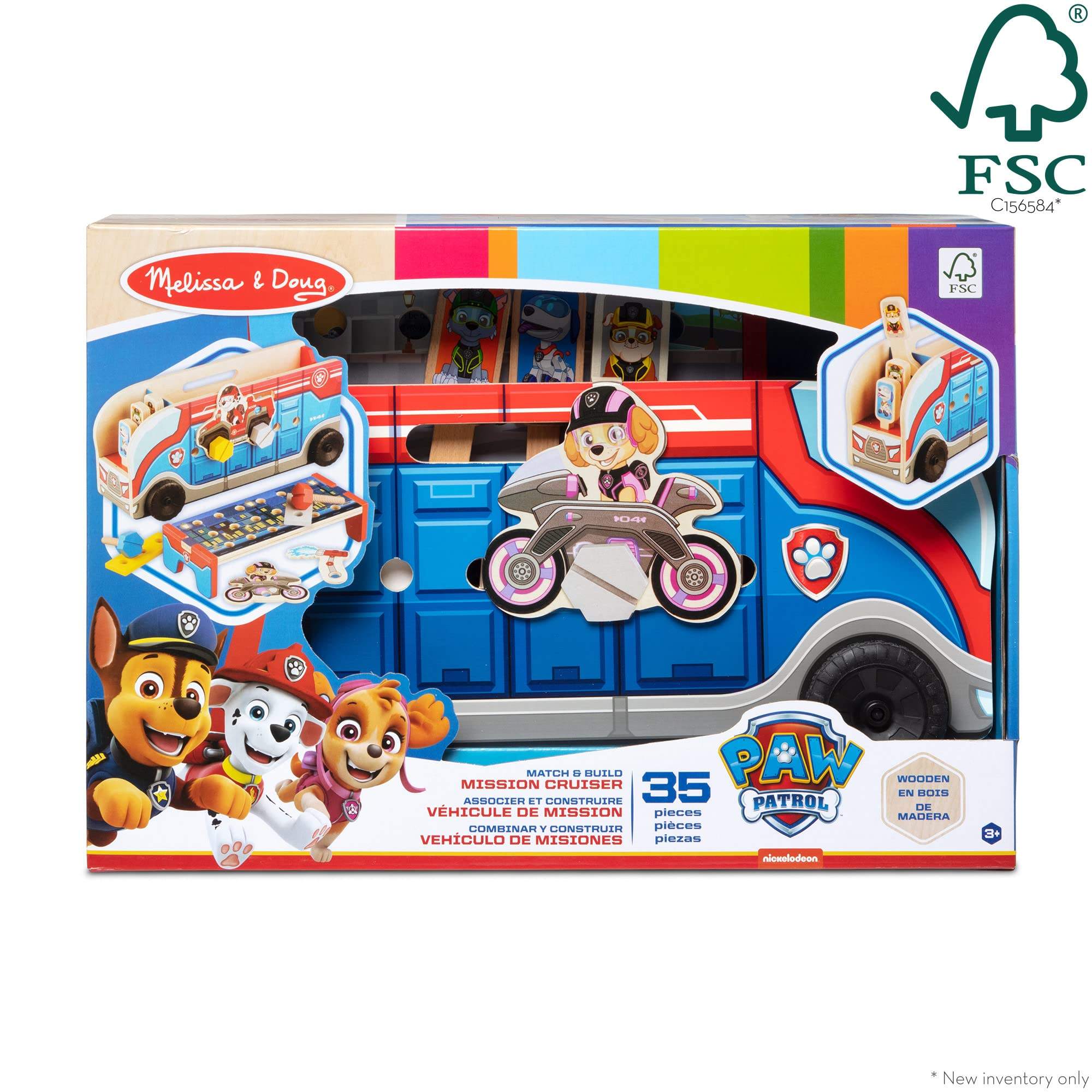 WANHUA Patrol Match & Build Mission Cruiser Preschool Educational Toys for Kids Boys Girls Baby
