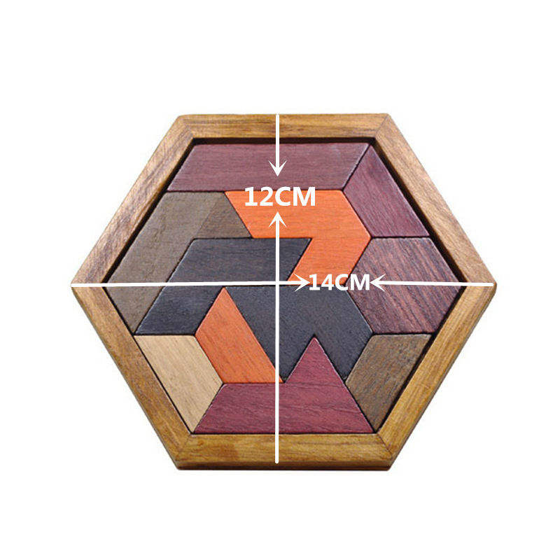 WANHUA Brain Teaser Non Toxic Wood Toys for Children Educational