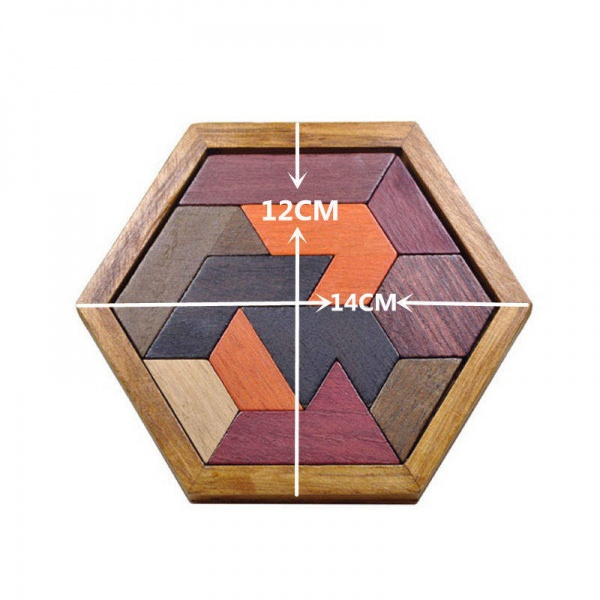 WANHUA Brain Teaser Non Toxic Wood Toys for Children Educational