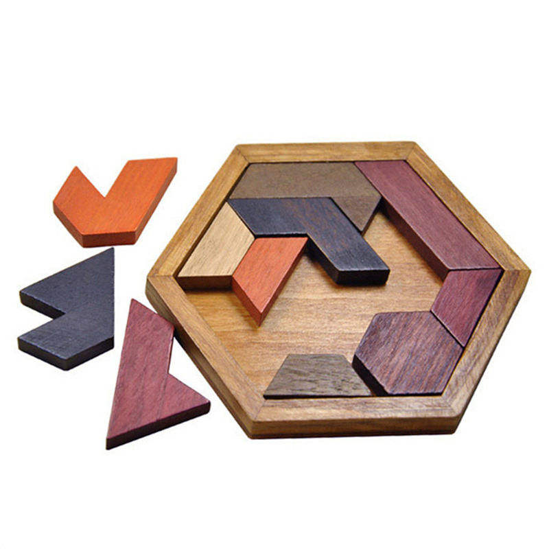 WANHUA Brain Teaser Non Toxic Wood Toys for Children Educational