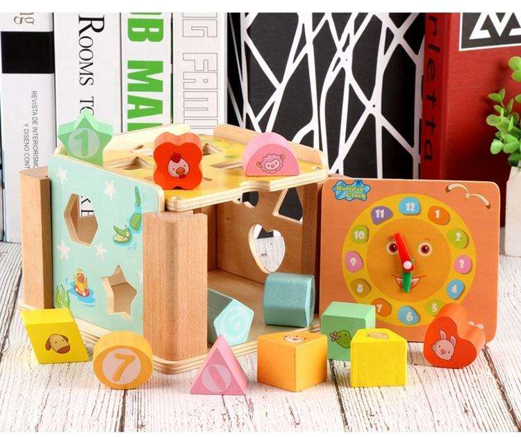 WANHUA montessori cubes toys Wooden Alphabet Blocks Stacking montessori toys for baby