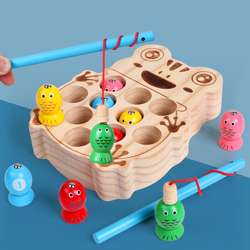 WANHUA wooden stacking toys toddler balancing montessori toys for baby