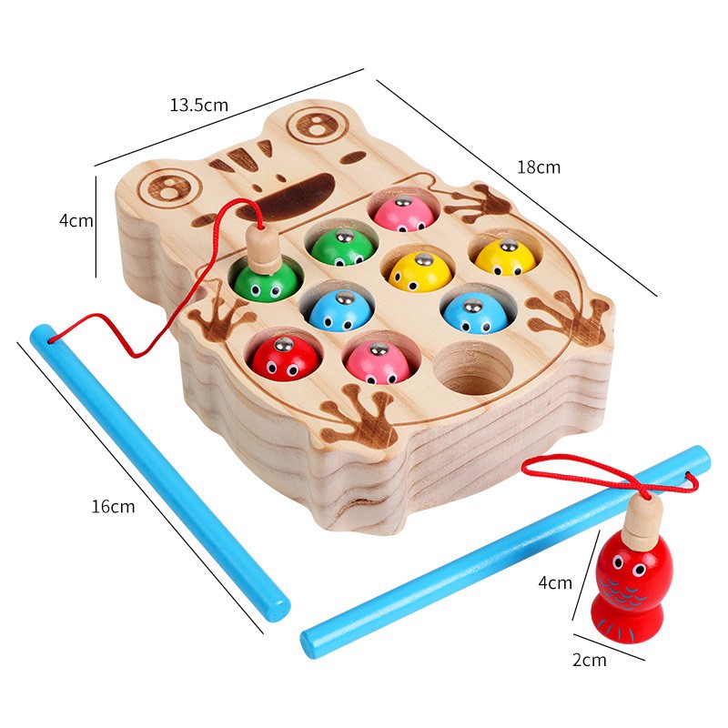 WANHUA wooden stacking toys toddler balancing montessori toys for baby