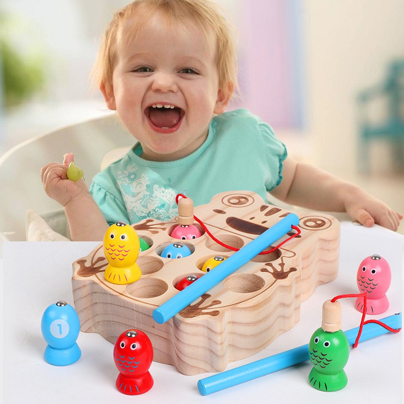 WANHUA wooden stacking toys toddler balancing montessori toys for baby