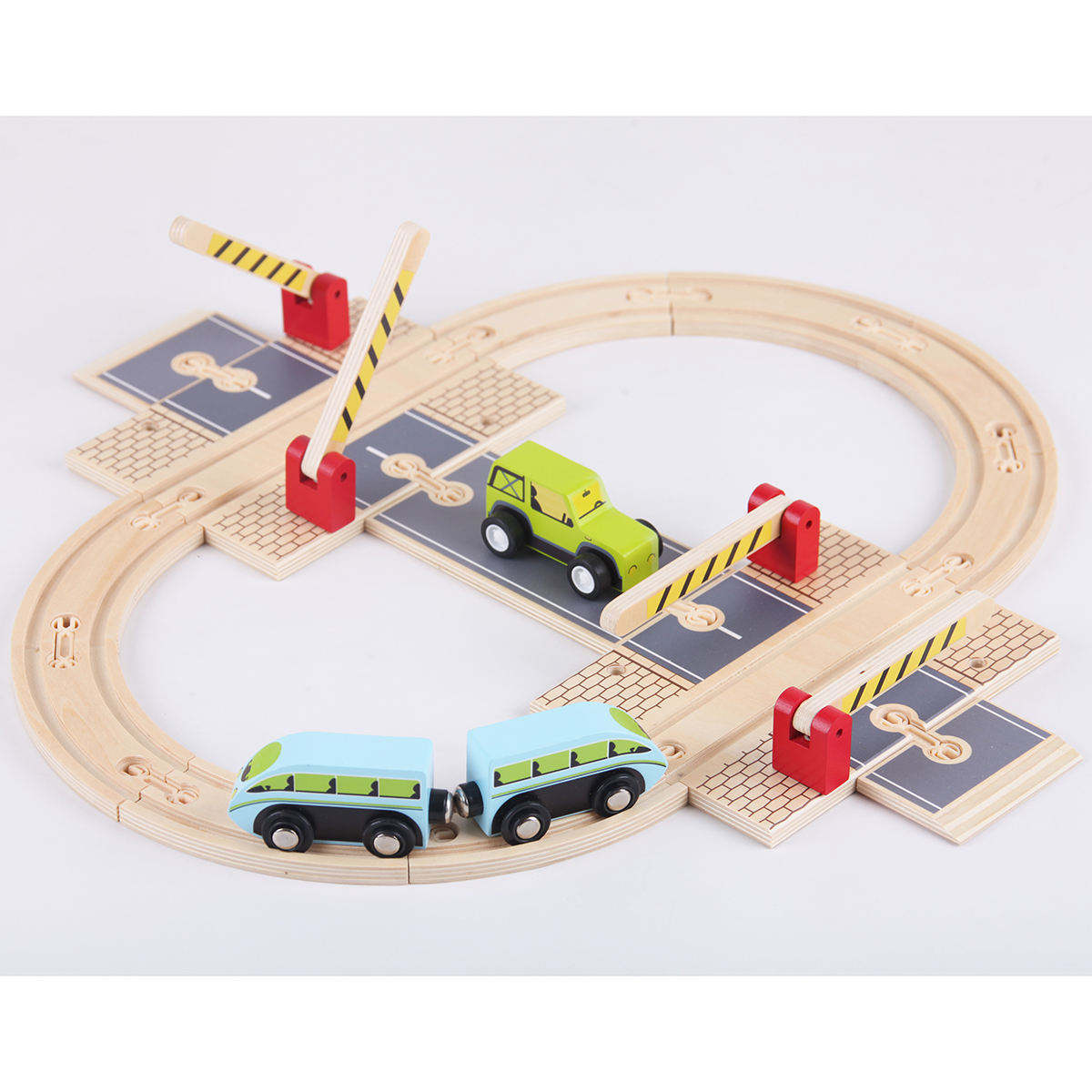 WANHUA wooden toy train set wooden train montessori wooden alphabet train for kids