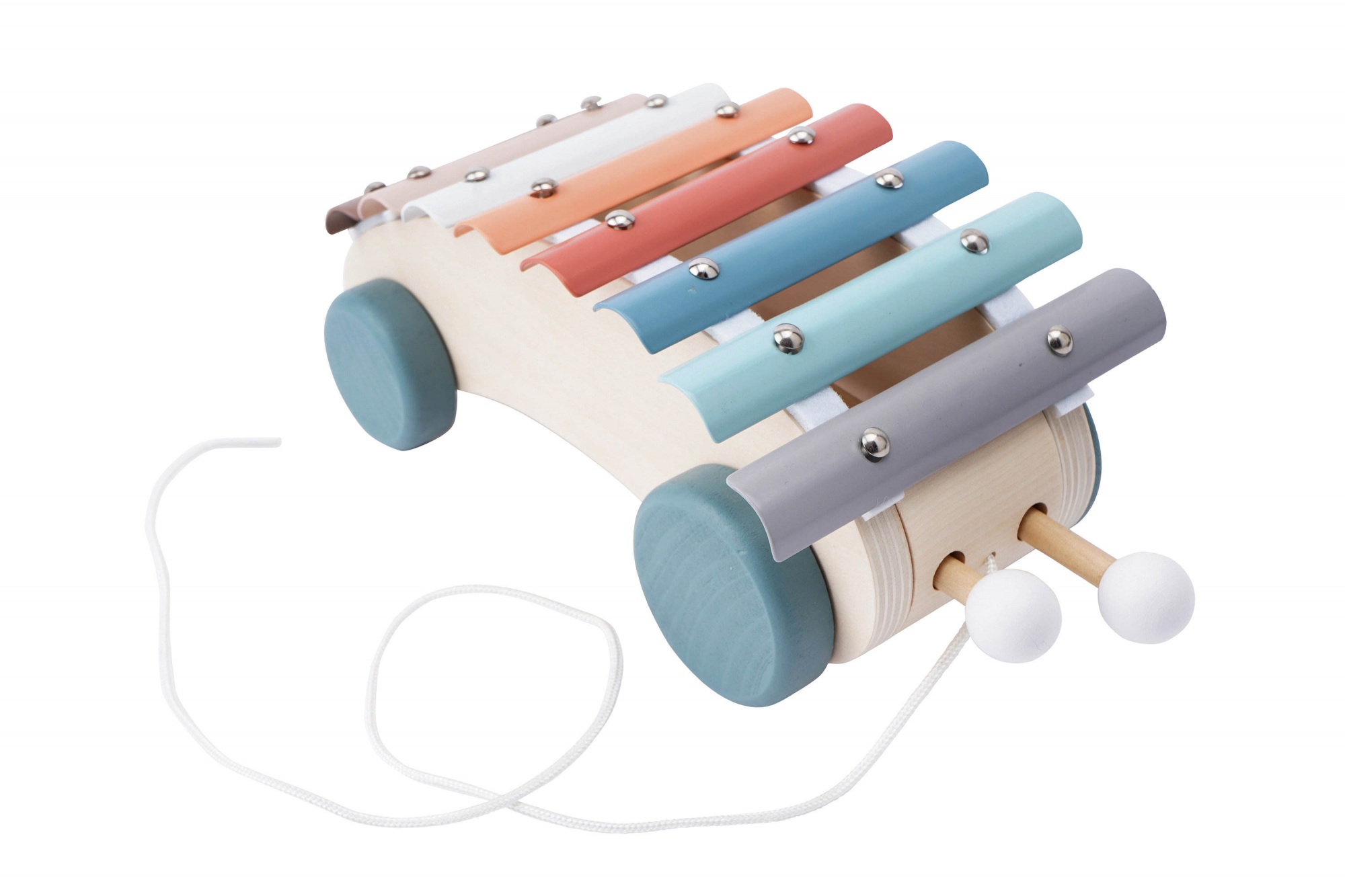 Personalised Musical Pull Along Toy instrument educational toys oem wooden xylophone
