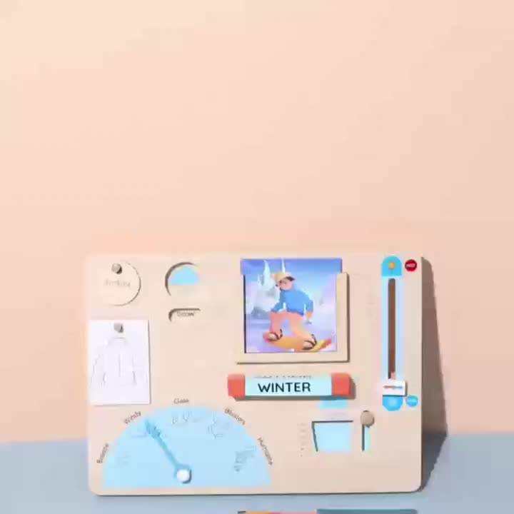 WANHUA montessori wood busy activity board for children early educational toy for baby