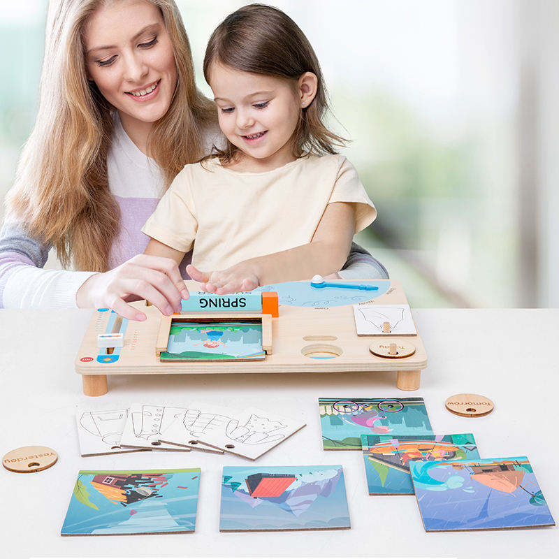 WANHUA montessori wood busy activity board for children early educational toy for baby