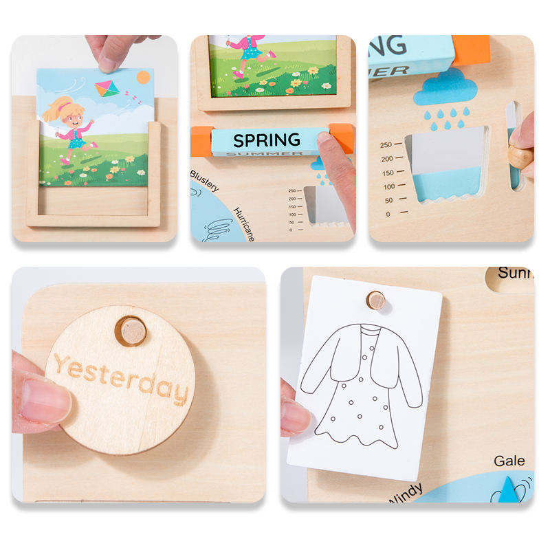 WANHUA montessori wood busy activity board for children early educational toy for baby