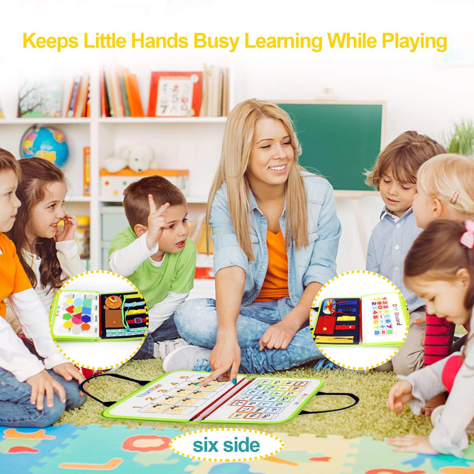 WANHUA big busy board accessories montessori toddler busy board first birthday gift for boy