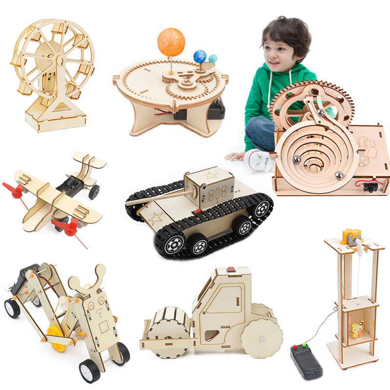 WANHUA DIY wooden switch led light busy board baby busy board for toddlers