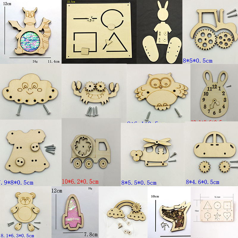 WANHUA large wooden busy boards montessori busy board for toddlers