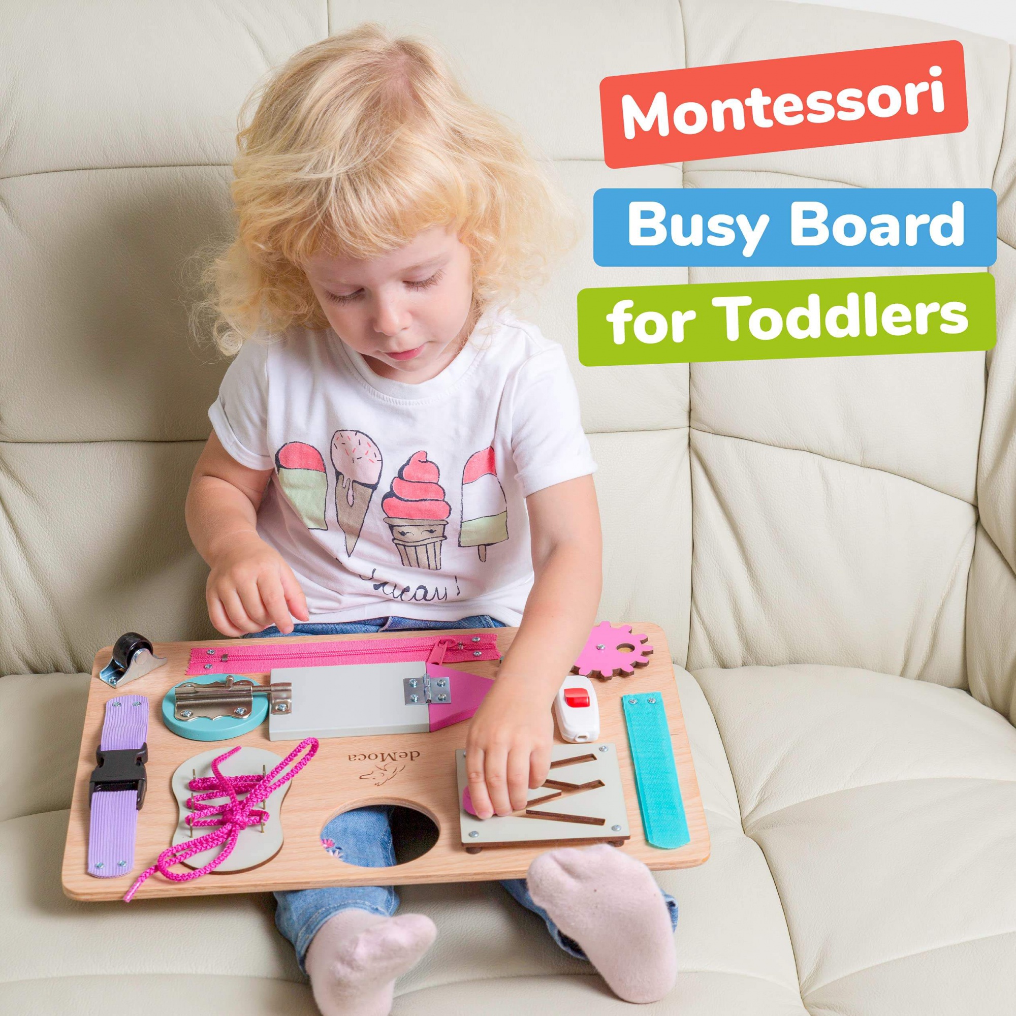 WANHUA children busy board montessori baby toy travel busy board montessori toys for toddlers
