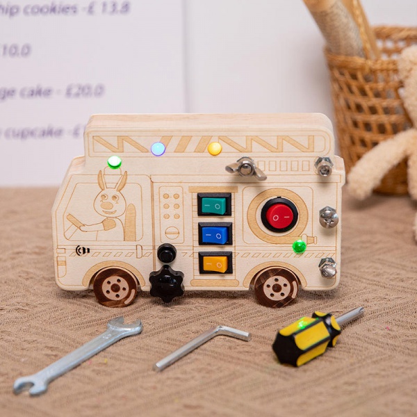 WANHUA montessori wood busy board early education toy busy-board