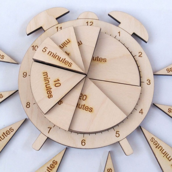 WANHUA Factory OEM/ODM Wooden Learning Time Clock toy for kids