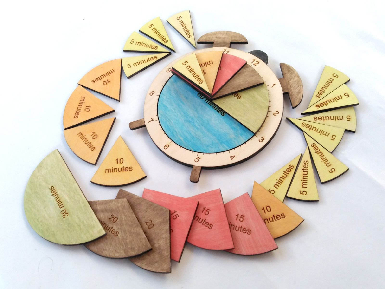 WANHUA Factory OEM/ODM Wooden Learning Time Clock toy for kids