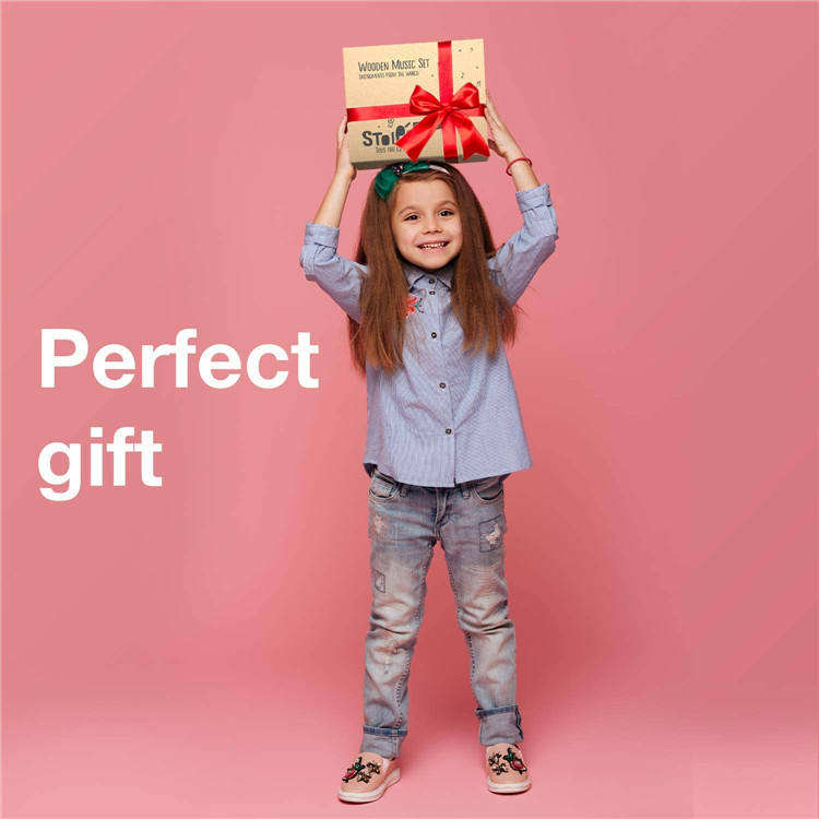 WANHUA Wooden Music Set Percussion Kids Musical Instruments Montessori Unique Play Toddler Musical Instruments for Child