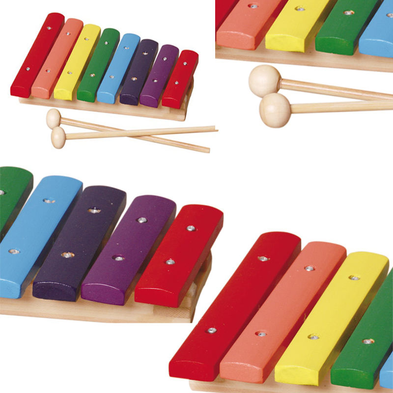 WANHUA wooden Hand Knock Xylophone Percussion Musical Instrument Toy Gift for Kids Children Students