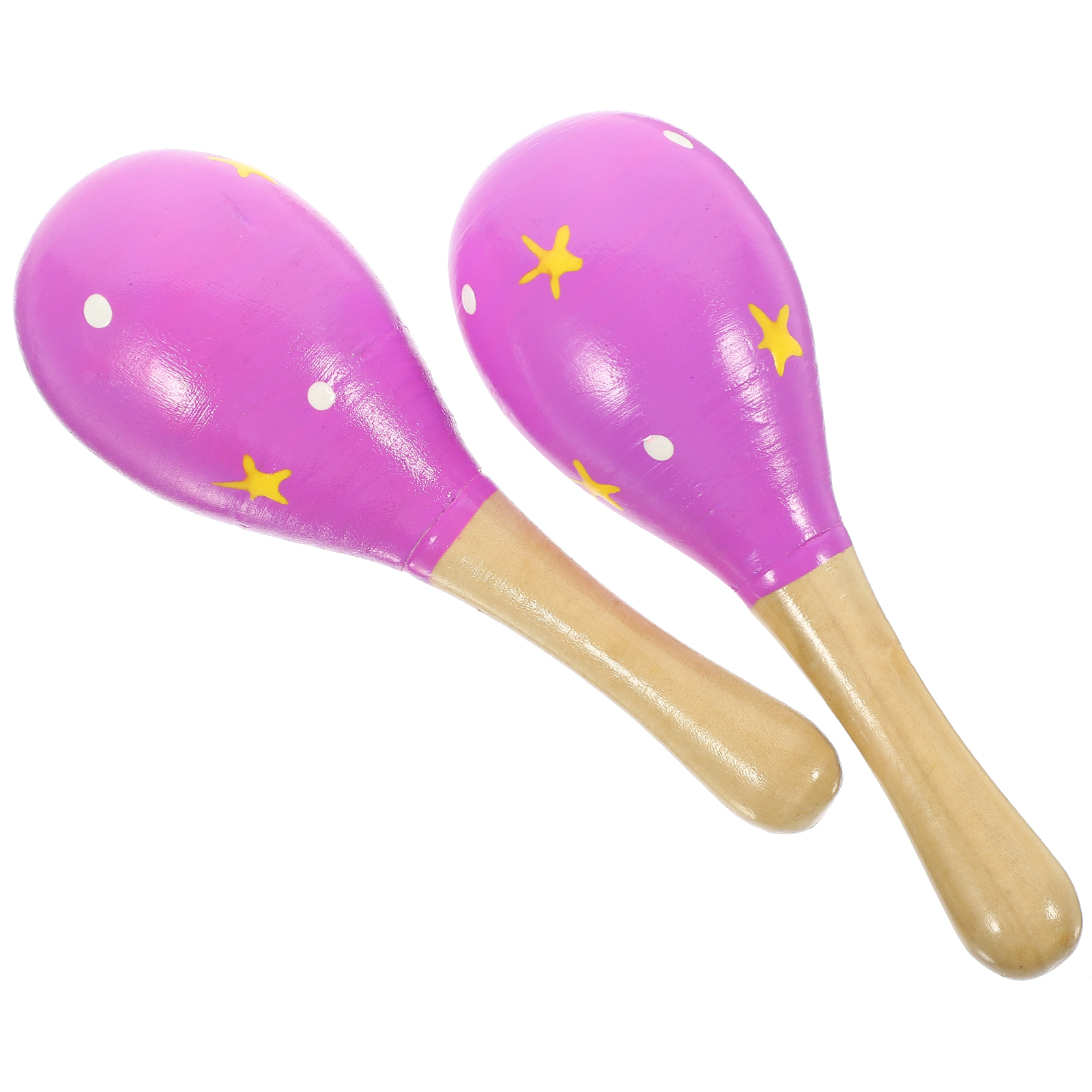 WANHUA High quality Customize Pattern Shakers Wood Maracas musical instruments Toy for babies