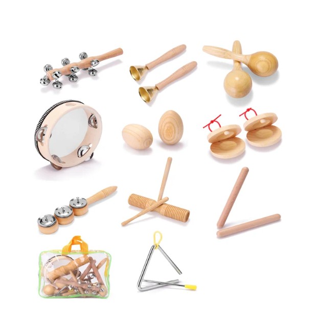 Luxury toy musical instruments drum 2023 wooden musical instruments toy