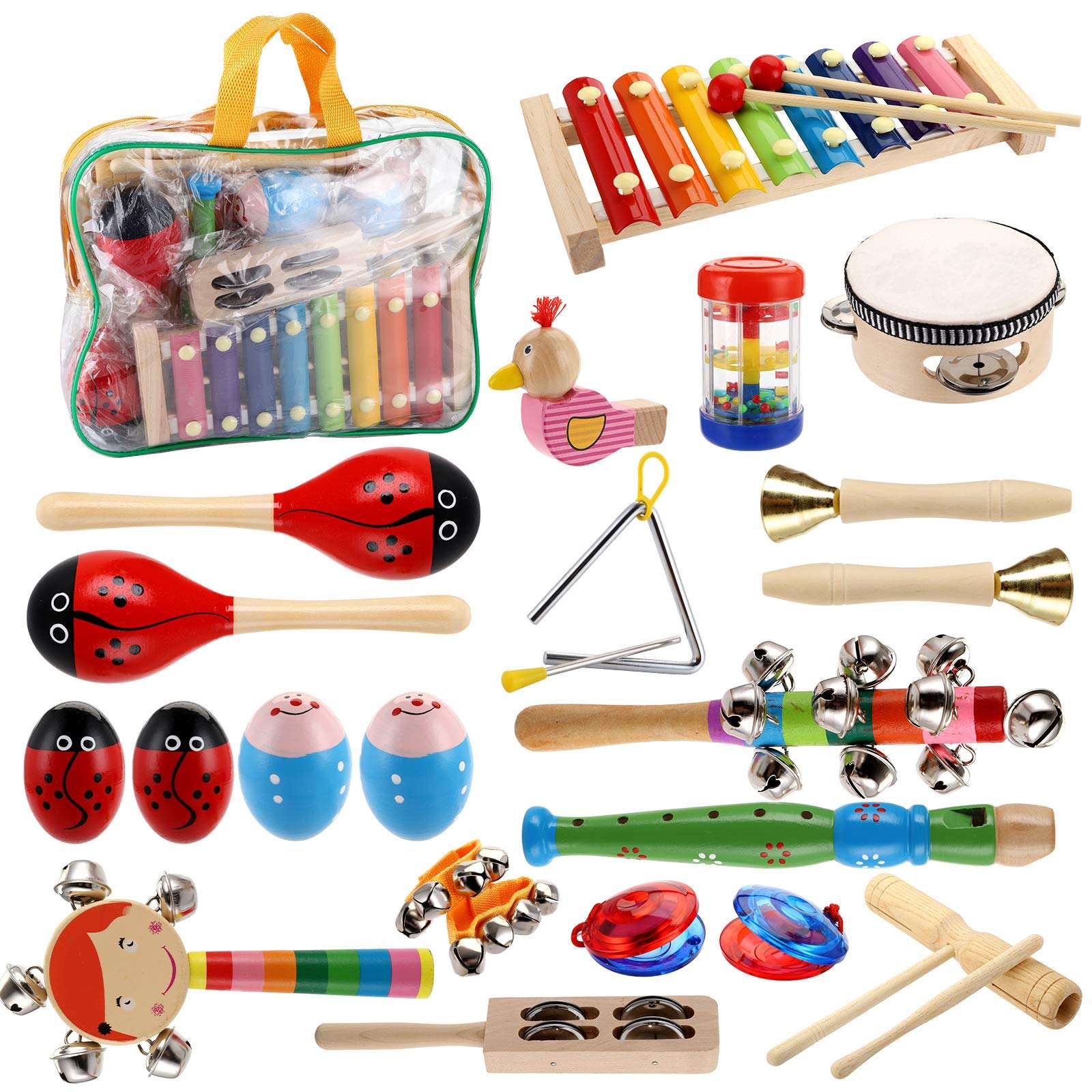 WANHUA 2023 christmas wooden baby musical toys 0-3 months