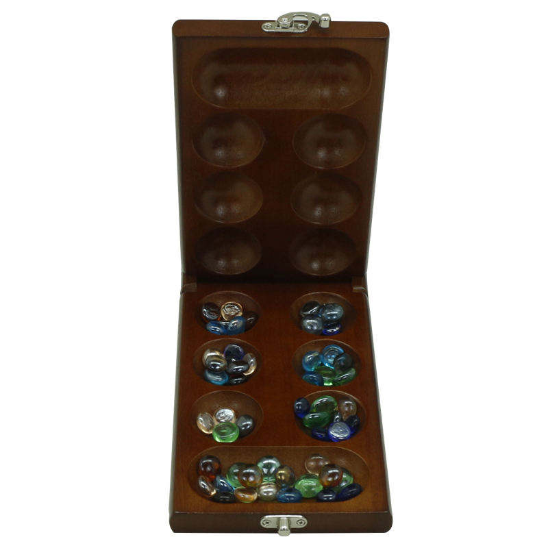 WANHUA Folding Wooden Board Beautiful Multi Color Glass Beads Smart tactical game for kids and adults