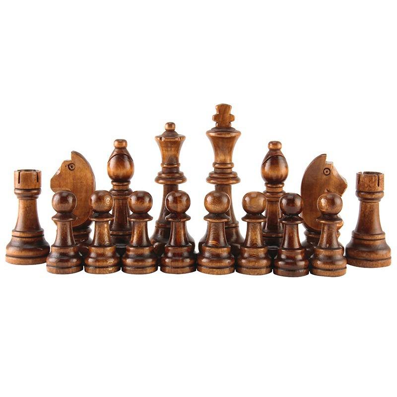 WANHUA ottoman weighted fancy wooden medium staunton color wood chess pieces only