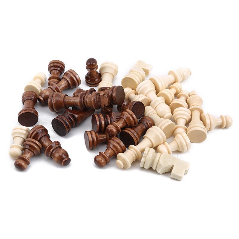 WANHUA ottoman weighted fancy wooden medium staunton color wood chess pieces only