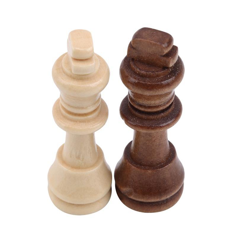 WANHUA ottoman weighted fancy wooden medium staunton color wood chess pieces only