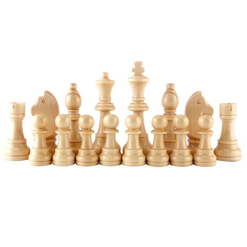 WANHUA ottoman weighted fancy wooden medium staunton color wood chess pieces only
