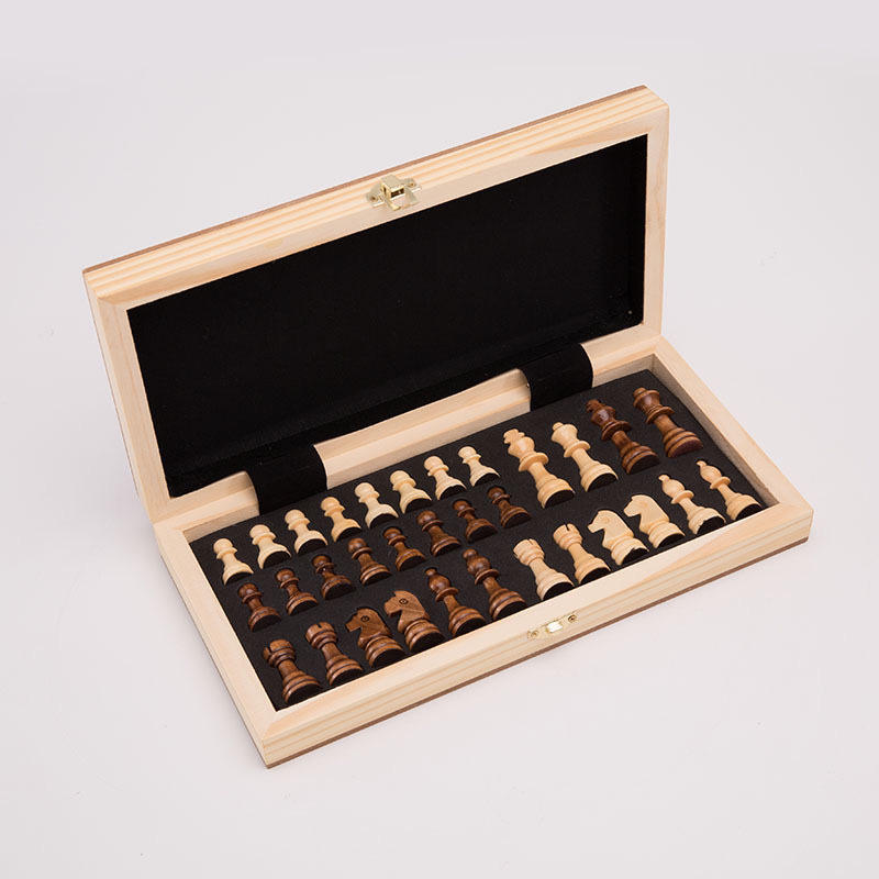 WANHUA wine magnetic chess vinyl foldable wooden big size chess board and pieces
