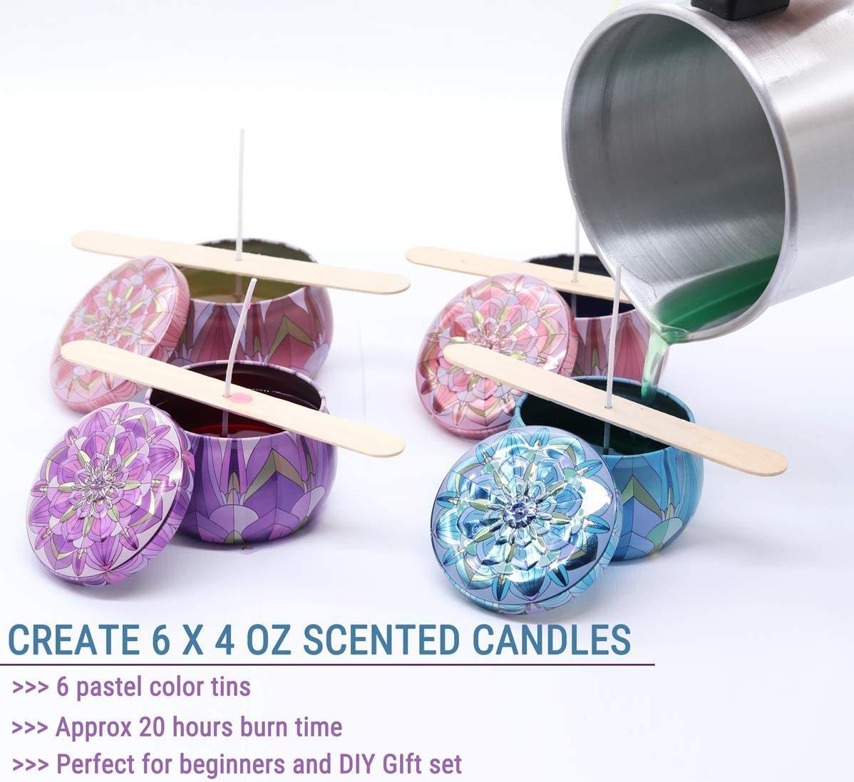 High Quality Creative Candle Making Set Custom DIY Complete Candle Making Kit Supplies Nature Soy Wax Material