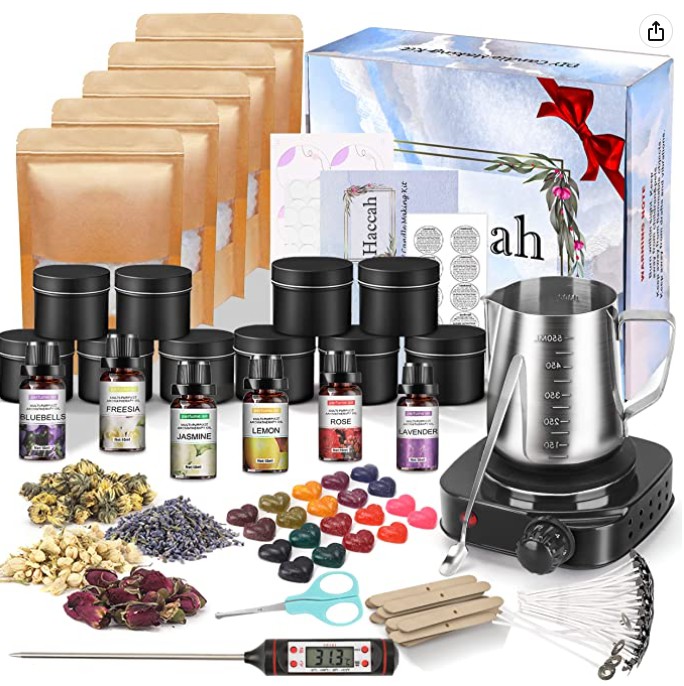 Hot sell diy candle making kit 2023 High quality diy scented soy wax candles making kit supplier