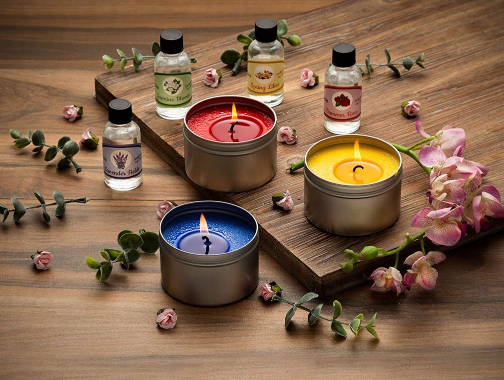 Soy Wax Candle Making Wax Kit Complete DIY Kit w/All Candle Making Supplies + 2 Bonus Beeswax Candles