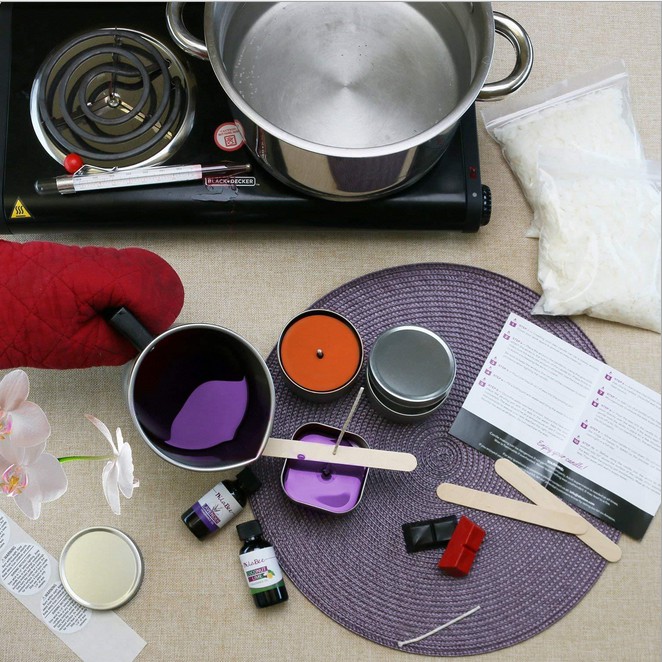Custom Candle Making Wax Home DIY candle tool set handmade materials tools gift box set