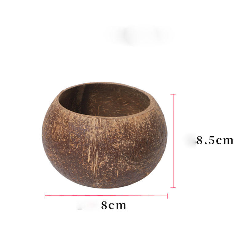 Simple coconut shell restaurant with candle cup creative candle empty cup decoration pieces soy wax container
