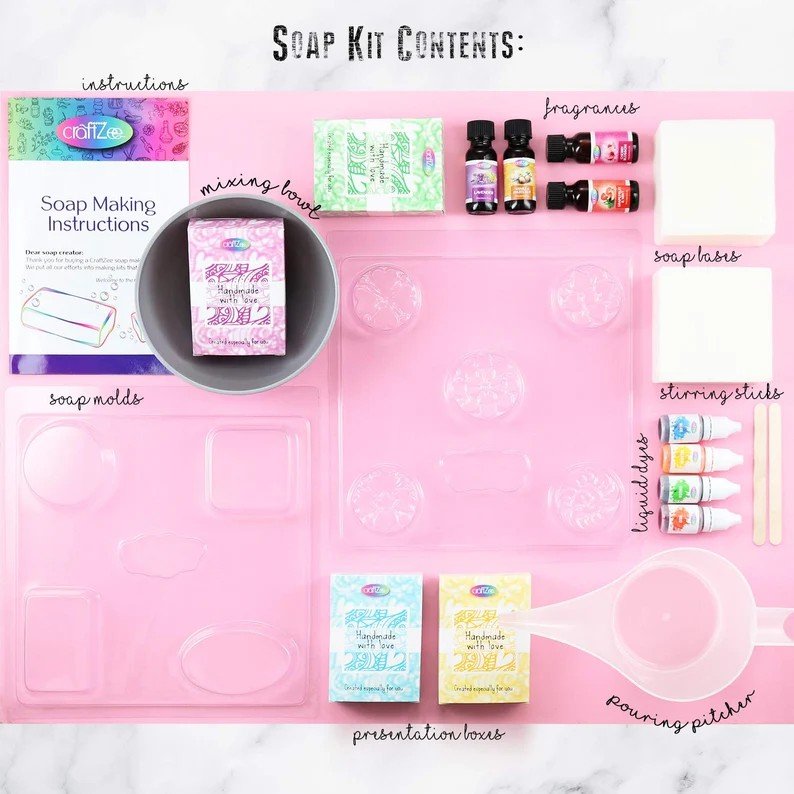 Customized High quality Shea Butter Craft DIY Soap making kit