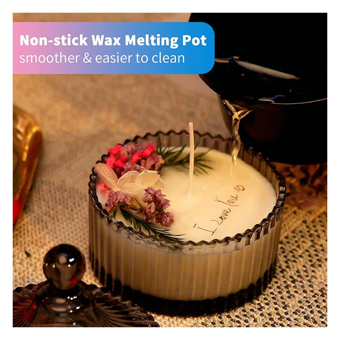 Beginners Electric Candle Making Supplies Beginners Electric Beeswax Soy Wax Candle Maker with Wicks